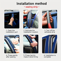Bande d'étanchéité pour porte insonorisante et anti-poussière - Accessoire automobile offrant une isolation thermique optimale pour les voitures