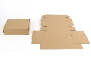 Grosir kotak kertas kustom laminasi Glossy kotak kaku bergelombang kulit sapi untuk kemasan Ekspres - Product Image 6