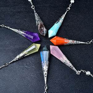 Vente en gros <span class=keywords><strong>pendule</strong></span> d'esprit de guérison en cristal naturel divers matériaux en cristal ornement suspendu autres artisanat en cristal - Product Image 2