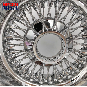 ล้อแม็กซ์อะลูมิเนียมฟอร์จ SPEED MEGA รุ่นใหม่ ขนาด 17x8 17x9 18x8 สีโครเมียมเงิน แบบ Reverse Standard Straight Lace ลายหลายก้าน 100 ก้าน - Product Image 4