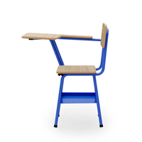 Meubles de classe personnalisables, bureau et chaise combinés en plastique rigide pour la formation des étudiants
