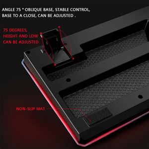 K59 clavier mécanique filaire USB éclairé souris de jeu tapis de souris casque de bureau rétro-éclairé Kit de casque - Product Image 3