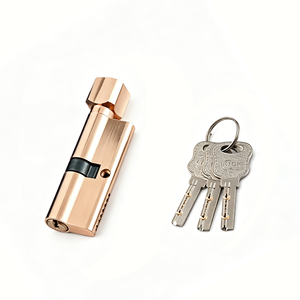 Zinc Alloy Housing 70mm Mortise Lock Entrance <strong>Door</strong> Brass Lock Core <strong>Knob</strong> Cylindrical Lock 3 Keys - Product Image 2