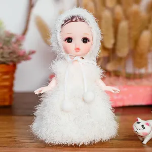 Pabrik Boneka Gaya Baru Grosir Boneka Mini 6 Inci dengan Baju dan Aksesori Mainan Fashion Kotak Hadiah Putri Boneka untuk Anak Perempuan