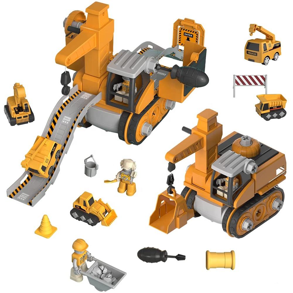 Wholesale DIY Take Apart Engineering Vehicle Scene Toy