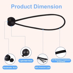 Tùy chỉnh chiều dài đàn hồi <span class=keywords><strong>Bungee</strong></span> bóng UV kháng Tarp tán <span class=keywords><strong>Bungee</strong></span> dây Tie xuống cho hàng hóa, xe tải Tarp, lều, ngoài trời - Product Image 2