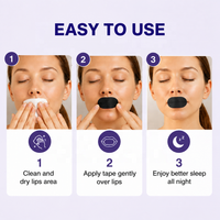 Bande adhésive buccale douce et respirante pour un meilleur sommeil, réduit le ronflement, favorise la respiration nasale, hypoallergénique, certifiée CE ISO13485