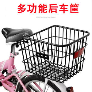 Cesta trasera para bicicleta, tamaño mediano, 38x28x25, de hierro, duradera, para montaje en portaequipajes, para bicicleta de montaña - Product Image 4