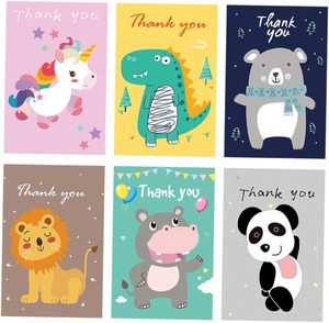 Myway 12pcs New Baby <strong>Boy</strong> Thank You Cards Baby Gift Cartoon with Envelopes for Baby Shower <strong>Party</strong> - Product Image 3