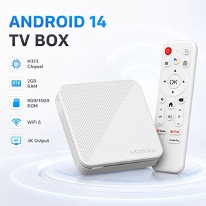 Boîtier <span class=keywords><strong>TV</strong></span> Android 14 802.11n 2,4 GHz Allwinner H313 2 Go 16 Go Décodeur vidéo 4K Quad Core USB 2.0 LAN Lecteur HD - Product Image 2