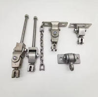 Support de suspension robuste en acier inoxydable à vis traversante, pivotant à 3 articulations, pour hamac, chaise, aire de jeux, sac de frappe