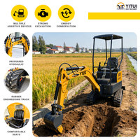 Mini-excavatrice compacte de 2 tonnes, conforme aux normes EPA, pour le creusement de fossés dans les vergers, mini-excavatrice personnalisée pour plusieurs dispositifs d'assistance