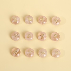 ลูกปัดคริสตัลธรรมชาติทรงกลม F44 ลายจักรราศี 12 ราศี อุปกรณ์ตกแต่งเครื่องประดับสำหรับทำสร้อยข้อมือ สร้อยคอ DIY - Product Image 5