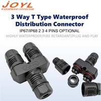 Conector Eléctrico Tipo Y para la Industria Aeroespacial, Resistente al Agua, ODM OEM, L20-3 Pines, PA6, Macho y Hembra, 250V, IP67/IP68, 30A