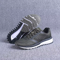 Chaussures de course pour hommes, confortables et amortissantes, baskets athlétiques à bout rond, empeigne en tricot, semelle intermédiaire en TPU, semelle extérieure en PVC, fermeture à lacets