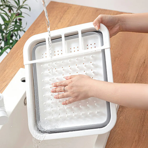 Escurridor de platos plegable, estante de secado de platos que ahorra espacio para cuencos, platos, vajilla, organizador de almacenamiento de cocina - Product Image 3