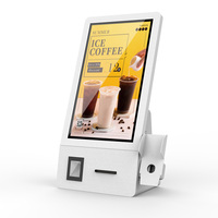Kiosque de commande intelligent pour restaurant, écran tactile capacitif 15 pouces avec haut-parleur intégré pour les chaînes de restauration rapide en Chine