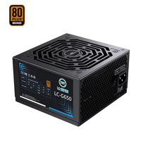 "650W 80 + catu daya PC perunggu 8 GPU ATX PSU 12V 6 + 2 Pin LovingCool 2025 stok OEM"