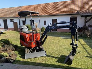 Mini Excavadora ERE10 Pro de 1 Tonelada, Micro Excavadora Hidráulica Compacta con Accesorios para Construcción y Jardinería - Product Image 3