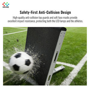 Écran LED portable RAYBO, écran LED HD imperméable IP66, design à roulettes universelles, écran publicitaire LED P10 pour les matchs de football - Product Image 4