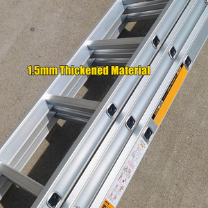 Ba phần nhôm mở rộng thang <span class=keywords><strong>3.2m</strong></span> 4m 4.8m 5.6m 6.4M 7.2M 8M 8.8m 9.6M 10.4M 11.2m chiều dài khác nhau - Product Image 2