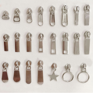 Dây kéo đầu trượt chất lượng cao không có 3 5 7 8 10 Hợp kim kẽm Dây Kéo Màu Đen kéo Tab giày túi may mặc dây kéo kéo Tab - Product Image 5