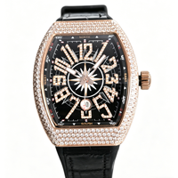 Montre mécanique automatique de luxe pour homme, qualité supérieure, verre entièrement recouvert d'un revêtement bleu, style élégant