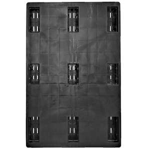 5x Euro-Leichtpalette, Schwarz, LxBxH 1200x800x153 Mm, Deckfläche Geschlossen - Product Image 4