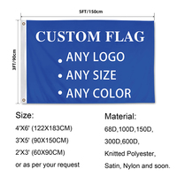 Vente en gros 100% Polyester 3x5ft Stock NL rouge blanc bleu drapeau des pays-bas