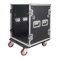 Fabricant chinois Support OEM Aluminium pro 14U vol spatial DJ Rack Road Case avec table de travail