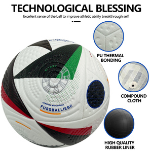 ราคาขายส่ง ลูกฟุต<span class=keywords><strong>บอล</strong></span>หนัง PU เย็บด้วยเครื่องจักร ติดตั้งด้วยความร้อน น้ำหนักเบา ขนาด 5 สำหรับการแข่งขันฟุตบอลโลก - Product Image 3