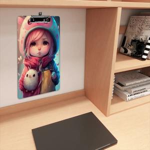 Portapapeles acrílico con imagen personalizada con componentes metálicos Material PS duradero y ligero - Product Image 5