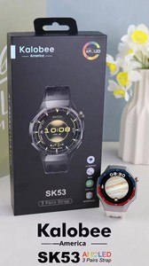 新款 SK53 不锈钢 IPS 显示屏智能手表通话运动跨境心率监测器批发 - Product Image 4