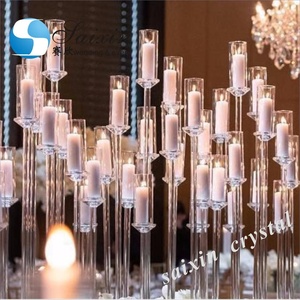 ZT-323L New <strong>Wedding</strong> <strong>Table</strong> <strong>Centre</strong> <strong>Piece</strong> Crystal Candelabra - Product Image 2