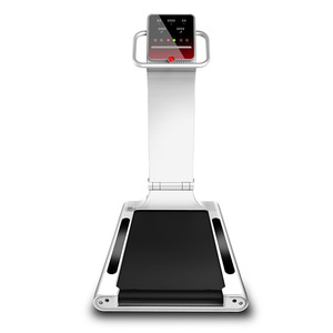 Cinta de <span class=keywords><strong>correr</strong></span> eléctrica plegable horizontal, máquina de fitness ahorradora de espacio, manijas dobles, portátil <span class=keywords><strong>para</strong></span> el hogar con soporte de tableta, rueda móvil - Product Image 2