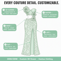 Gaun Maxi Wanita Tanpa Tali Model Bunga Laser Cut dengan Belahan Paha, Renda Floral Transparan, dan Detail Scallop untuk Pesta, Grosir Kustom, Produsen OEM