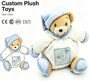 Orsacchiotti di <span class=keywords><strong>Peluche</strong></span> Personalizzati di Alta Qualità, Giocattoli Morbidi per Bambini, Simpatici Orsetti Marroni Imbottiti - Product Image 1