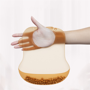 ผ้ากันเปื้อนซิลิโคนกันน้ำปราศจากสาร BPA สำหรับเด็กอายุ0-12เดือนพร้อมถุงเจลกันสิ่งสกปรกเป็นมิตรกับของเหลว - Product Image 1