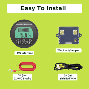 Monitor <span class=keywords><strong>de</strong></span> Batería Bluetooth EJ-BM21 75A con Consumo <span class=keywords><strong>de</strong></span> Energía Ultrabajo, Pantalla LCD <span class=keywords><strong>de</strong></span> SOC para Bicicleta Eléctrica - Product Image 6