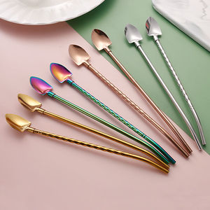 304 Stainless Steel Spoon Shovel Shape Multi Purpose Dessert Coffee Stirrer For Home Use - Product Image 3