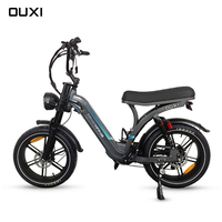 Vélo électrique City OUXI Q8 1000W, vélo électrique tout-terrain, 48V, double frein à disque, vélo électrique pour adultes