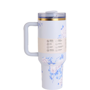 <span class=keywords><strong>Mug</strong></span> de voyage <span class=keywords><strong>isotherme</strong></span> 40oz en acier inoxydable 304, série Ice <span class=keywords><strong>King</strong></span>, motif floral imprimé en 3D, double paroi moderne avec poignée, le plus vendu - Product Image 5