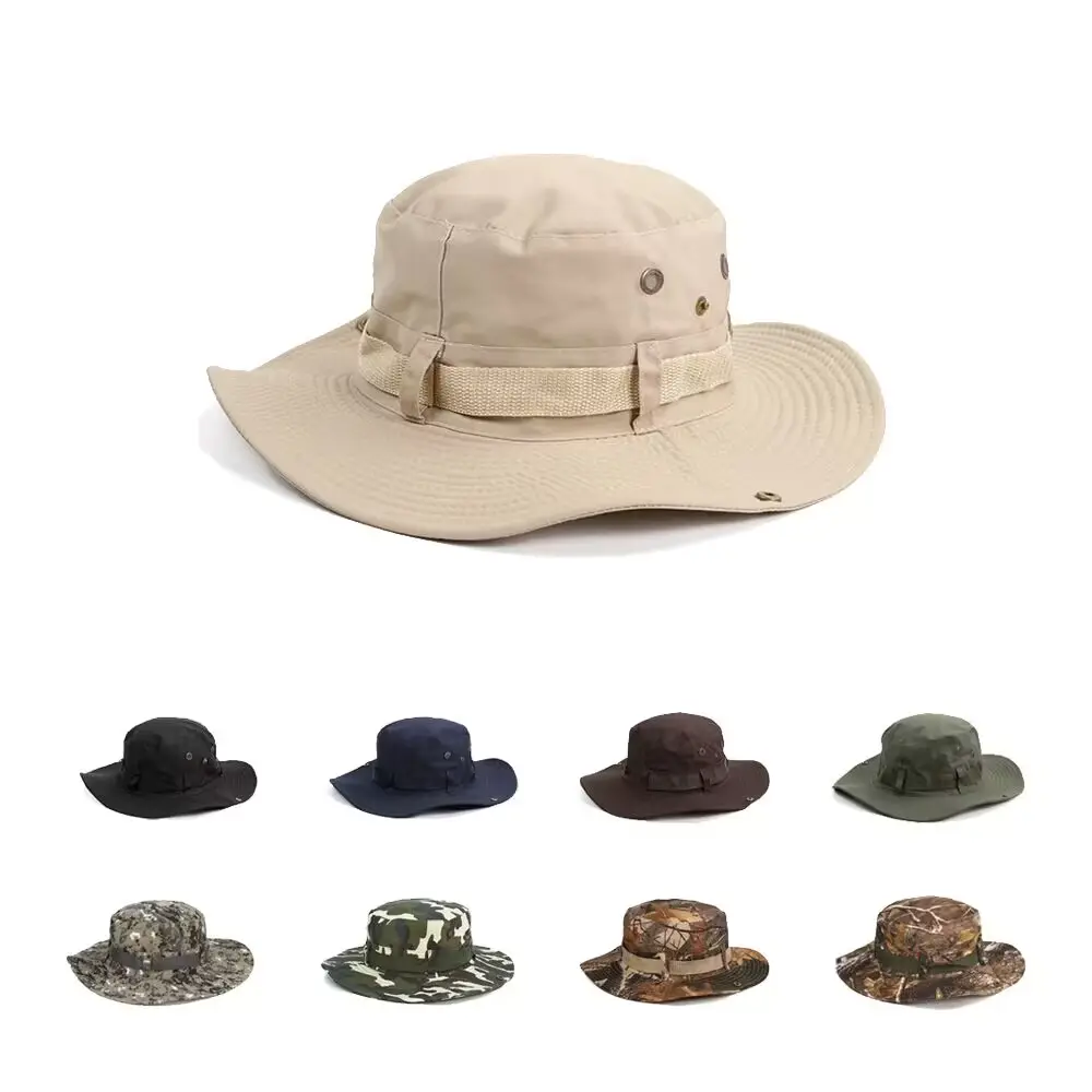 Double-sided foldable fishing mountaineering fisherman's hat Sunscreen visor hat Bucket hat