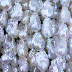Offres Spéciales grande taille 13*18mm blanc queue de poisson brin <span class=keywords><strong>perles</strong></span> irrégulières Baroque <span class=keywords><strong>perles</strong></span> d'eau douce pour la fabrication de bijoux Perle en vrac - Product Image 4