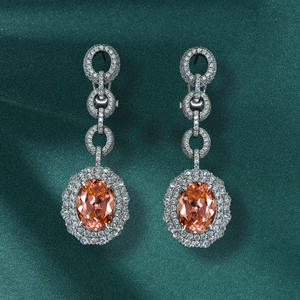 2023 luxe femmes belles boucles d'oreilles conçues 925 boucle d'oreille en argent en gros - Product Image 2