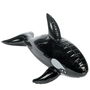 공장 맞춤형 풍선 킬러 고래 pvc 거대한 검은 고래 물 수영장 장난감