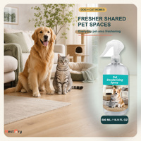 Spray Éliminateur d'Odeurs pour Animaux de Compagnie Écologique Bio-Enzymatique, Désodorisant Urinaire pour Chiens et Chats, Formats Compacts Maison 500ml & 60ml, Marque Privée
