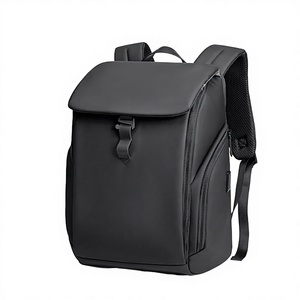 Minimalist Unisex Nylon Laptop Backpack With Hasp Closure Water Resistant 20-39L Capacity Shoulder Straps - Product Image 2