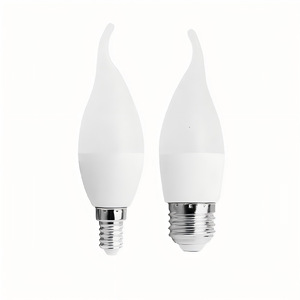 Bombilla LED tipo vela E14 con base de tornillo, luz blanca cálida de 3000K, para decoración de jardín exterior con energía solar - Product Image 1
