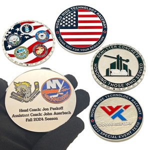 Nhà Sản Xuất Tùy Chỉnh 2d3d Bạc Mạ Mềm Men Eagle Thách Thức Tiền Xu Chất Lượng Cao Kỷ Niệm Tiền Xu Lưu Niệm Tiền Xu - Product Image 4